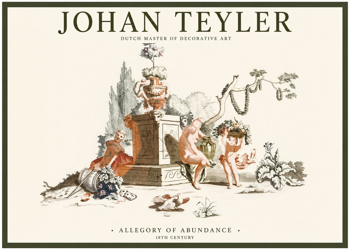 Johan Teyler Allegory of Abundance No1 - Póster