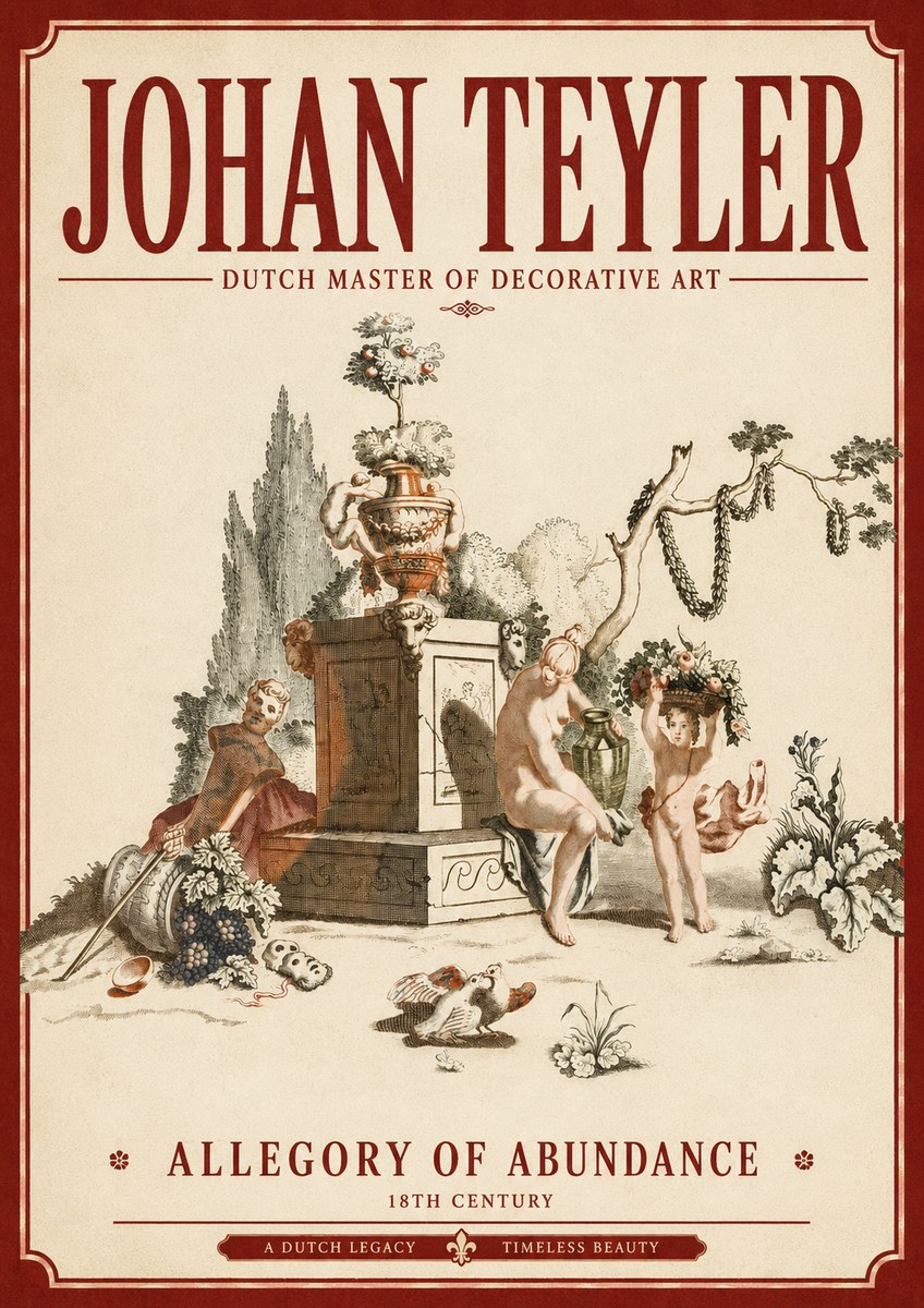 Johan Teyler Allegory of Abundance No3 - Póster