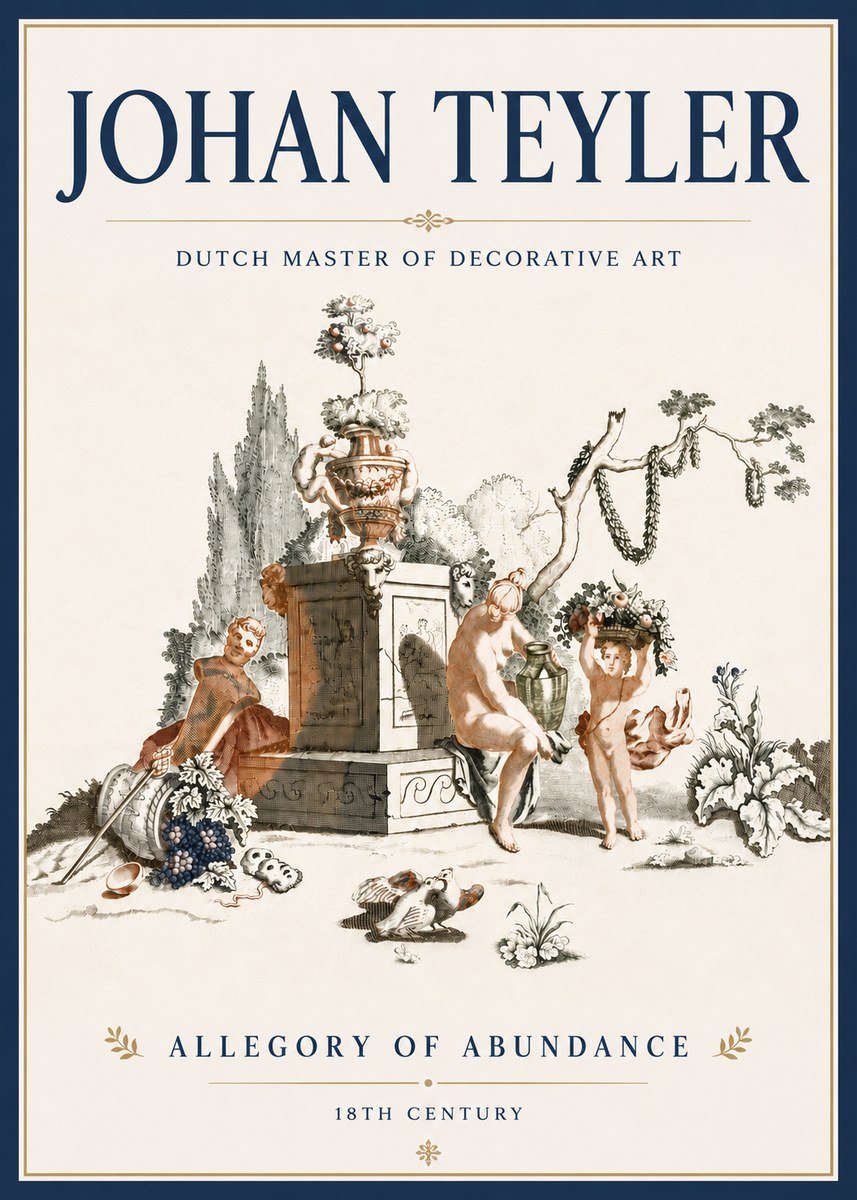 Johan Teyler Allegory of Abundance No5 - Póster