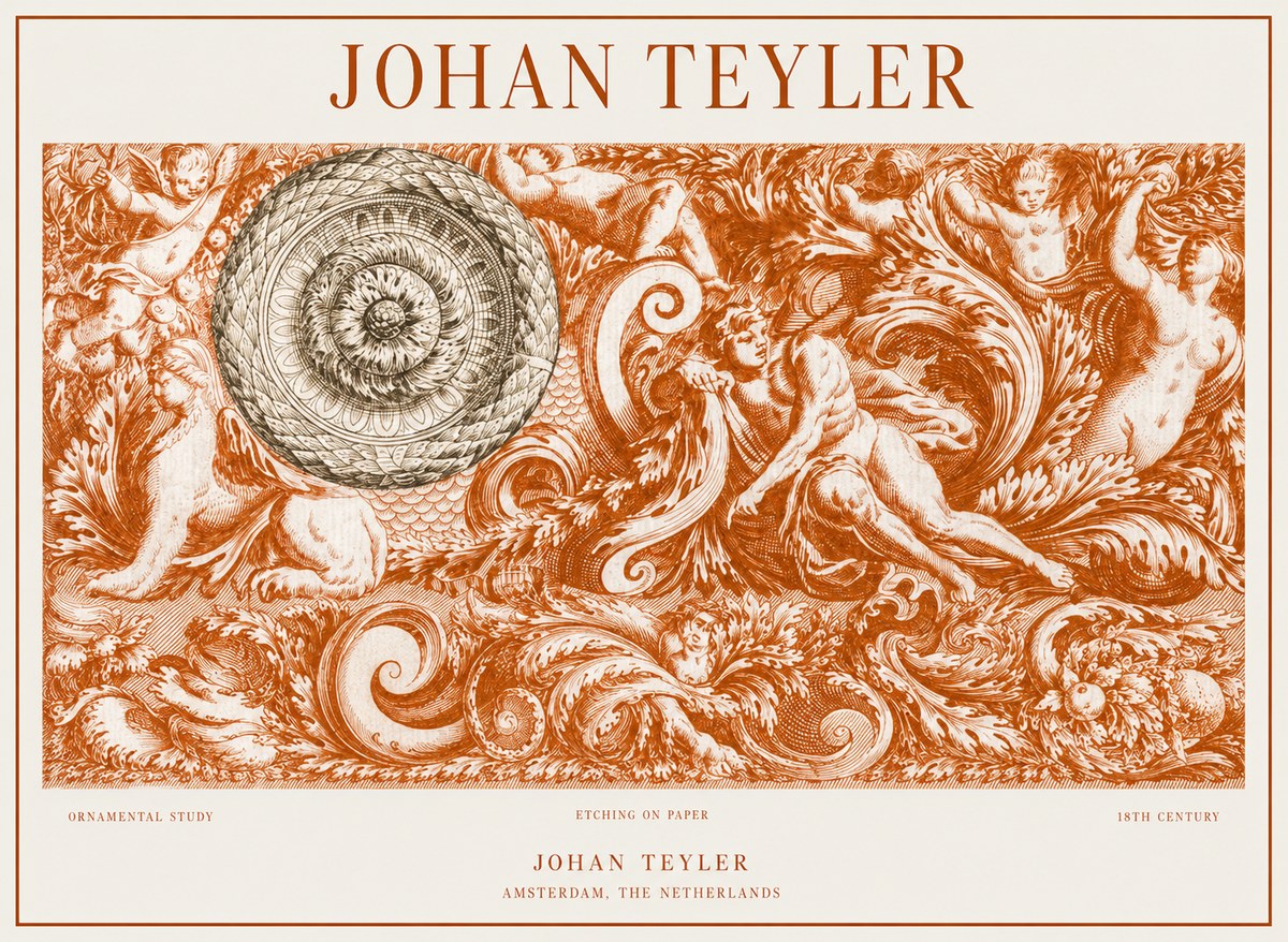 Johan Teyler Ornamental Study No1 - Póster
