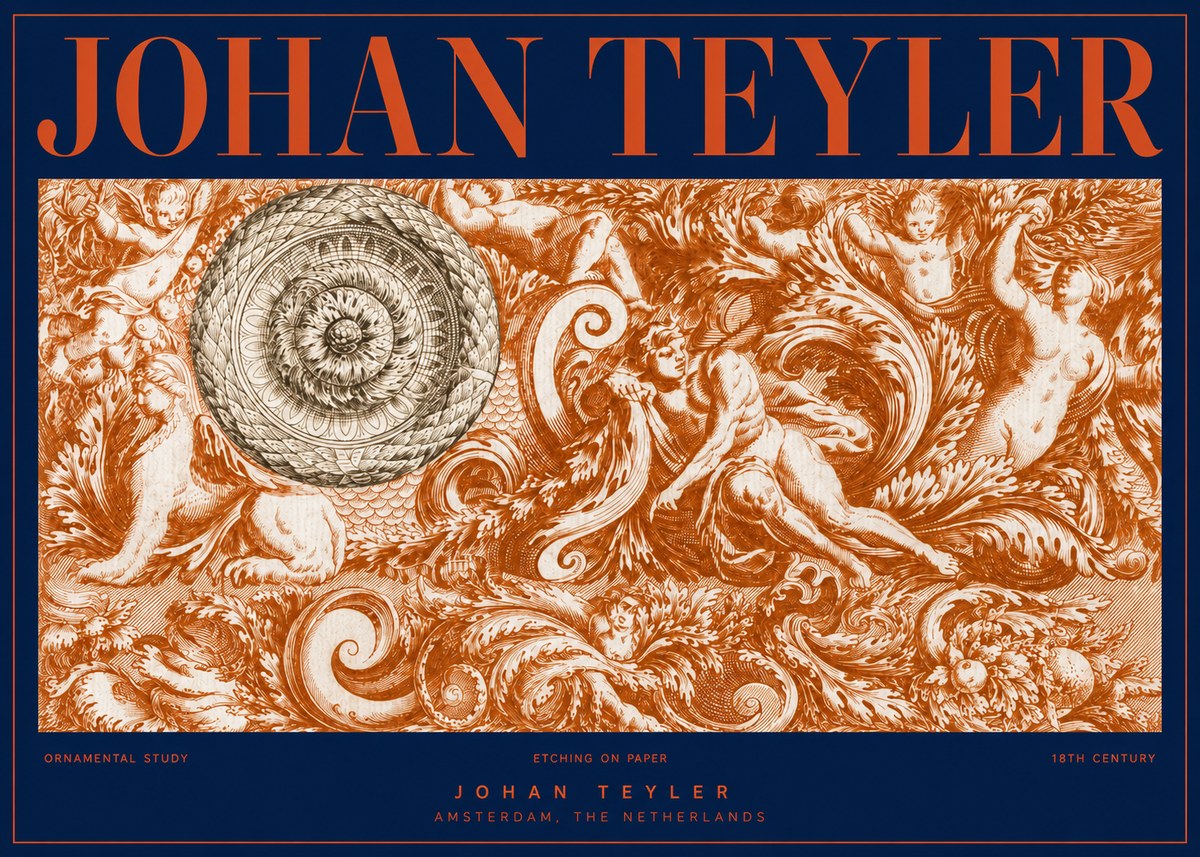 Johan Teyler Ornamental Study No2 - Póster