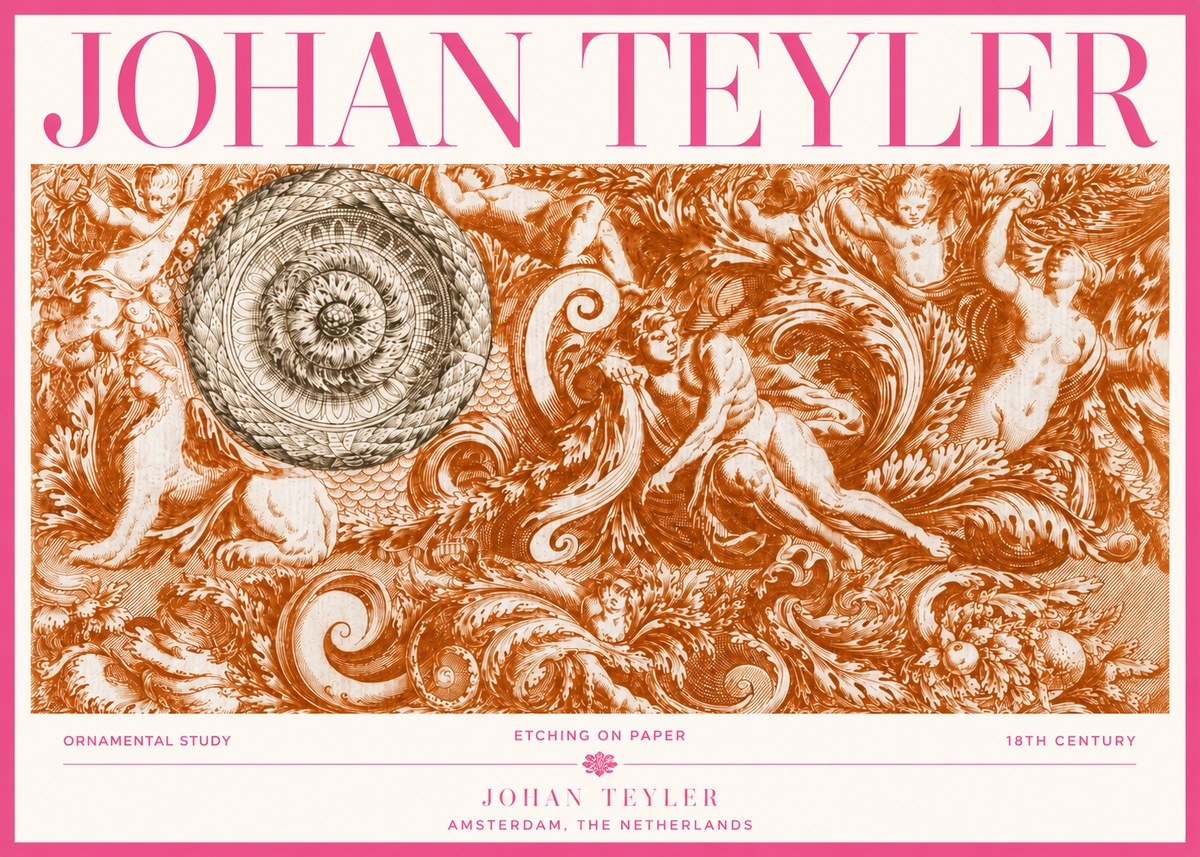Johan Teyler Ornamental Study No3 - Póster