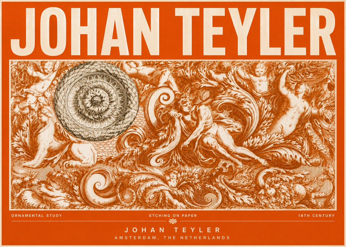 Johan Teyler Ornamental Study No6 - Póster