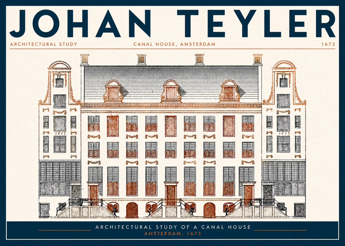 Johan Teyler Architectural Study VIII No3 - Póster