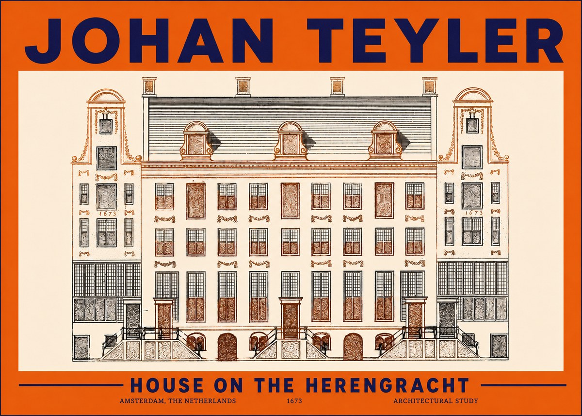 Johan Teyler Architectural Study VIII No5 - Póster