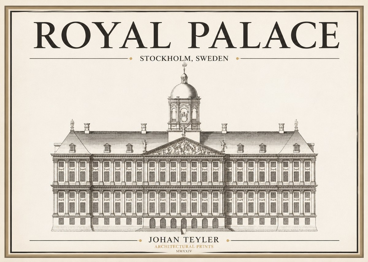 Johan Teyler Royal Palace No1 - Póster