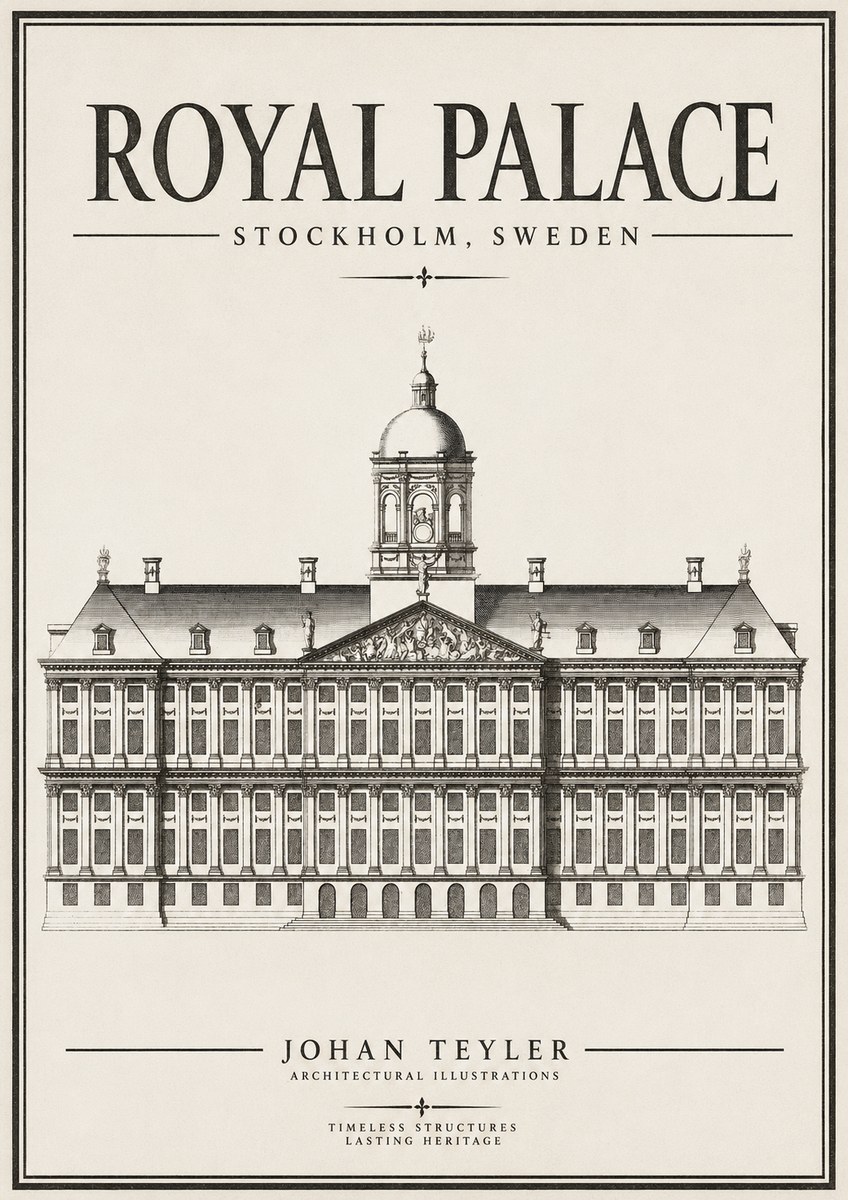 Johan Teyler Royal Palace No2 - Póster