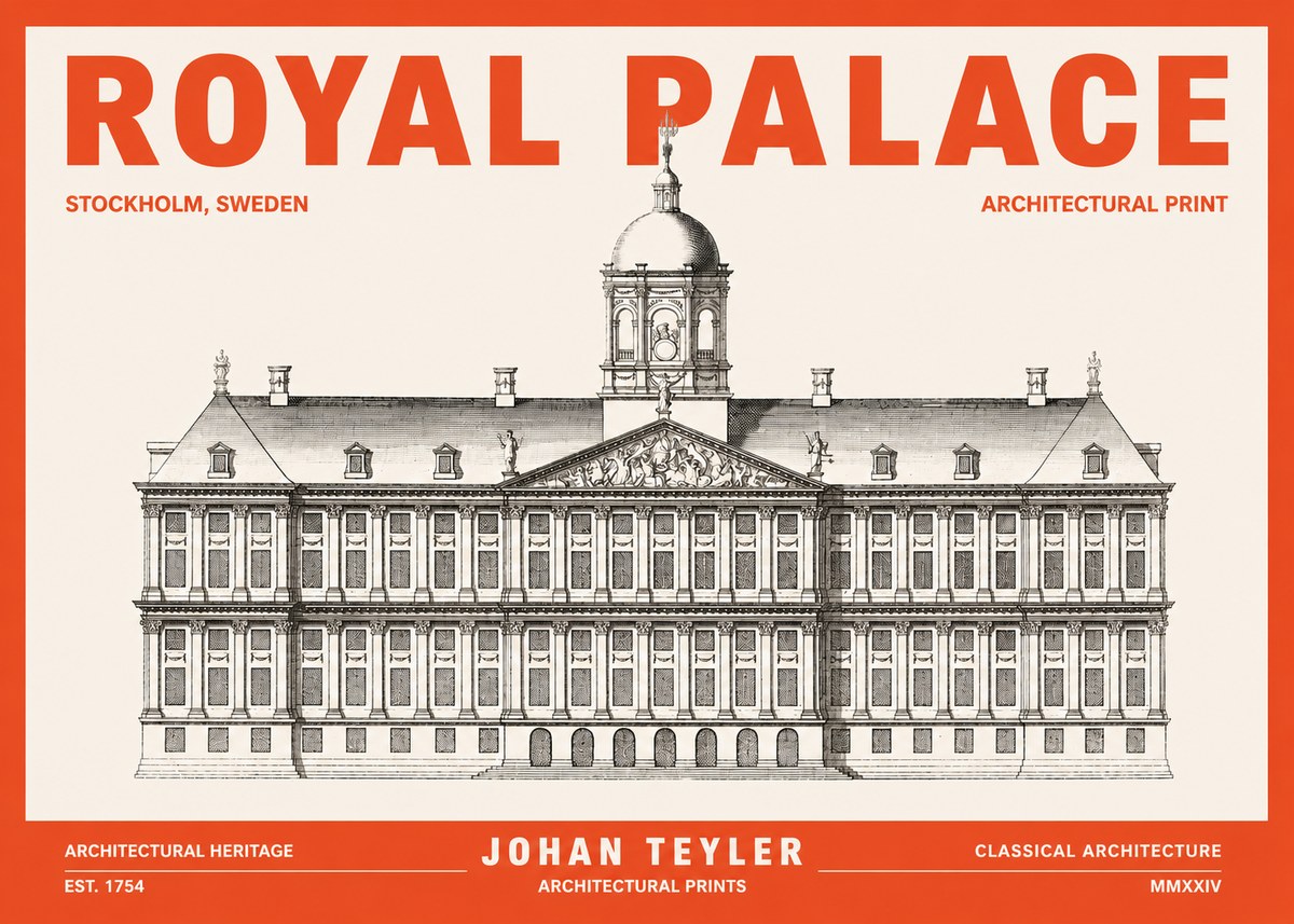 Johan Teyler Royal Palace No3 - Póster