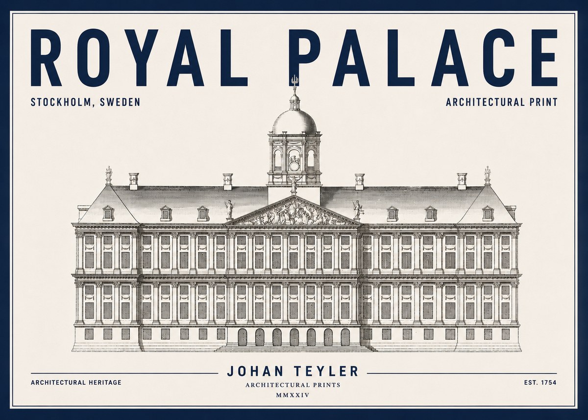 Johan Teyler Royal Palace No4 - Póster