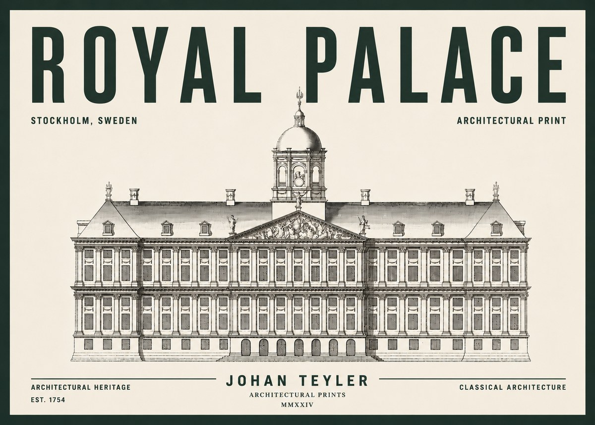 Johan Teyler Royal Palace No5 - Póster