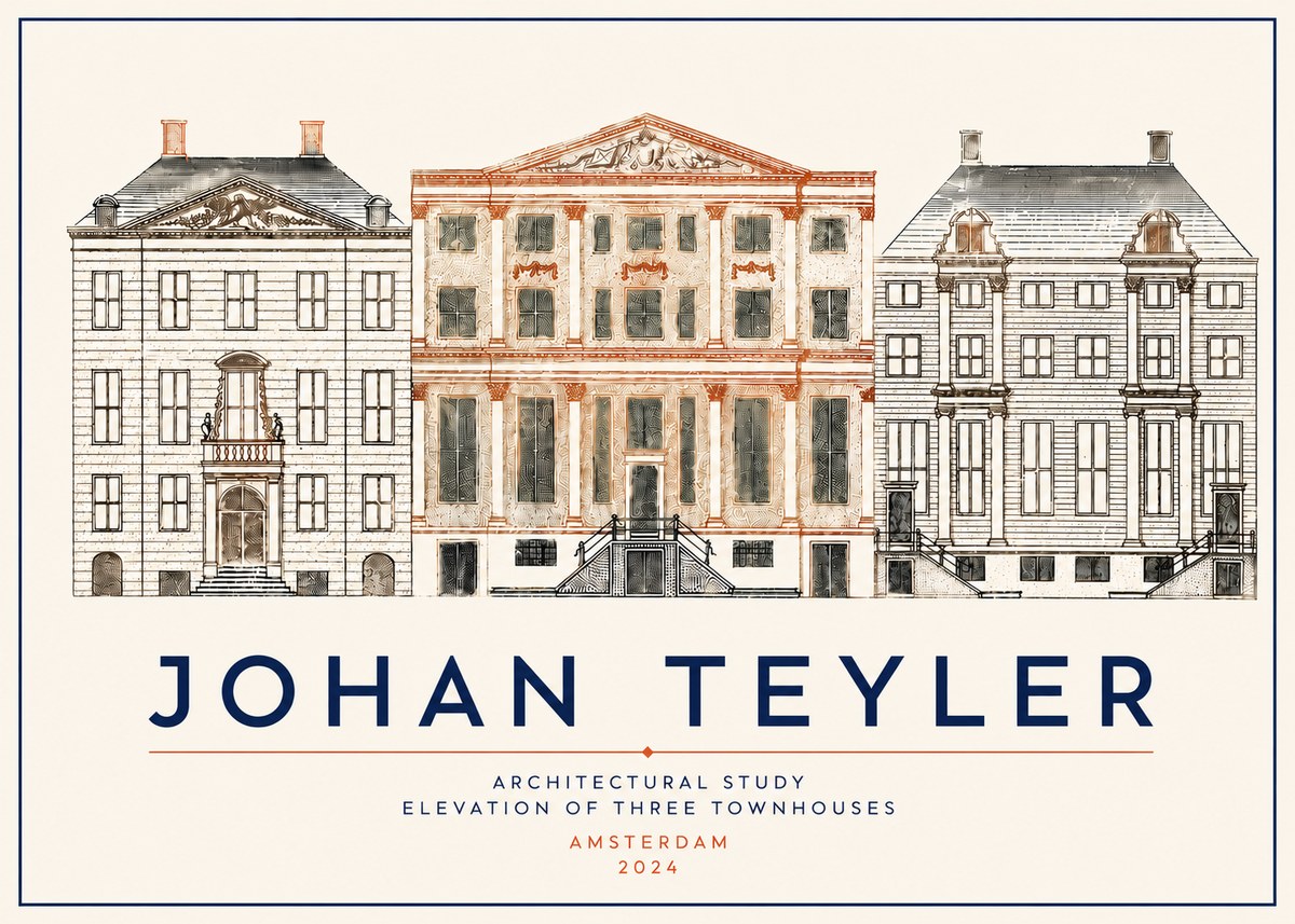 Johan Teyler Architectural Study IX No5 - Póster