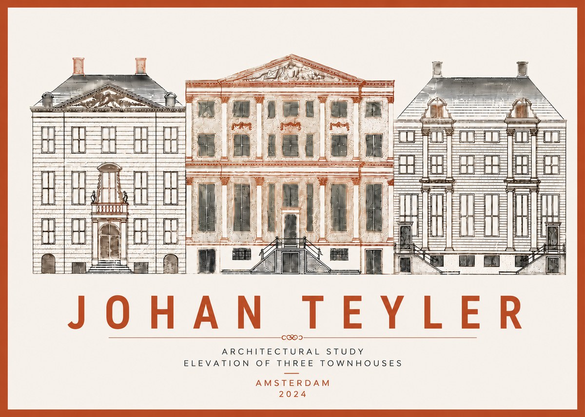 Johan Teyler Architectural Study IX No6 - Póster