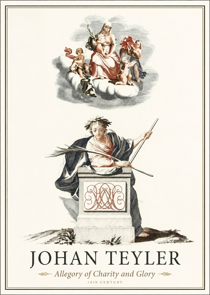 Johan Teyler Allegory of Charity and Glory No1 - Póster