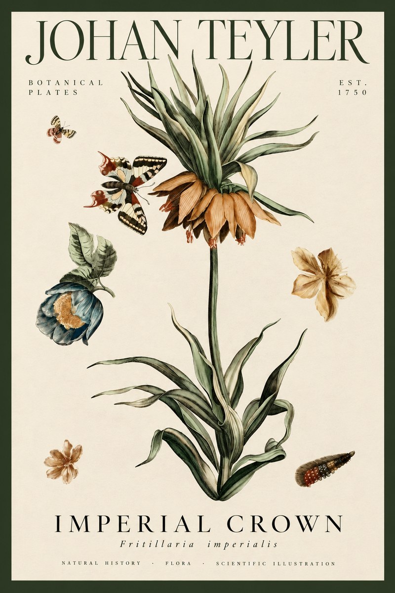 Johan Teyler Crown Imperial No4 - Póster