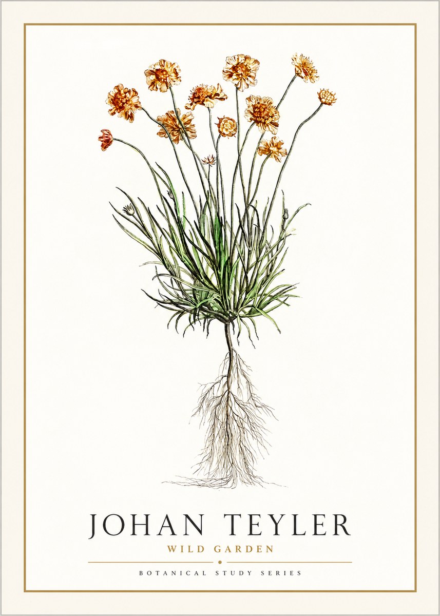 Johan Teyler Botanical Study No. 01 No6 - Póster