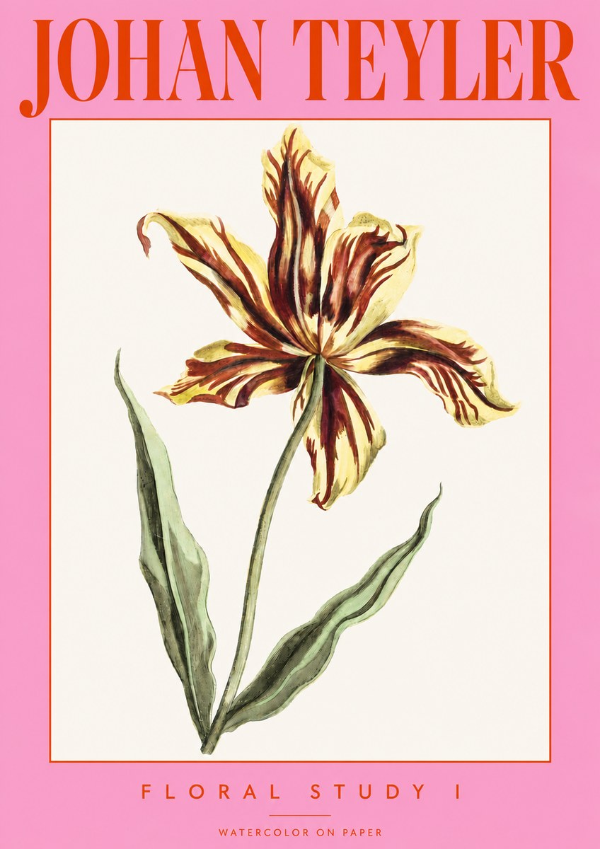 Johan Teyler Floral Study I No3 - Póster