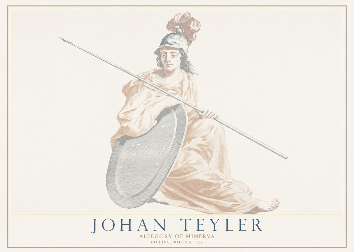 Johan Teyler Allegory of Minerva No1 - Póster
