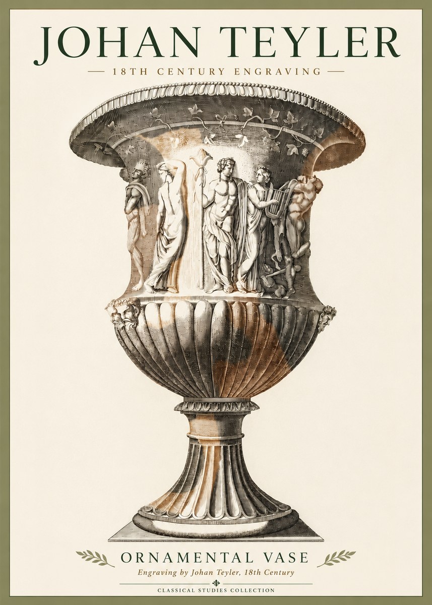 Johan Teyler Ornamental Vase II No4 - Póster