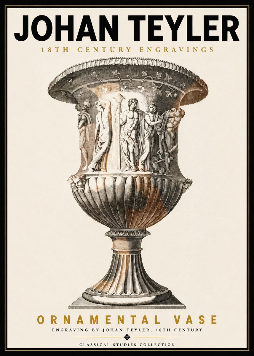 Johan Teyler Ornamental Vase II No5 - Póster