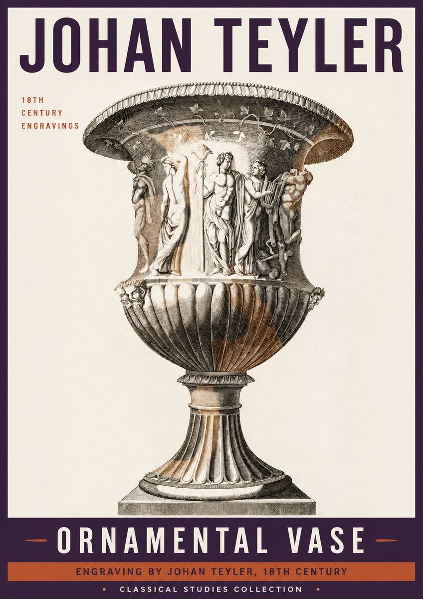 Johan Teyler Ornamental Vase II No6 - Póster