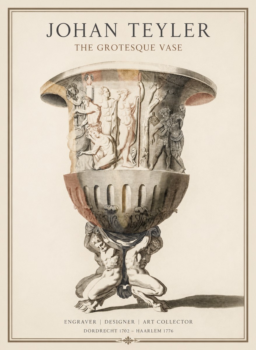 Johan Teyler The Grotesque Vase No1 - Póster