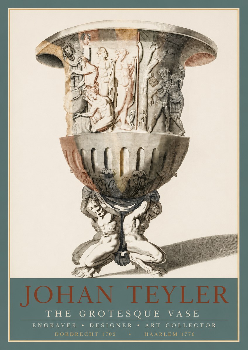 Johan Teyler The Grotesque Vase No3 - Póster