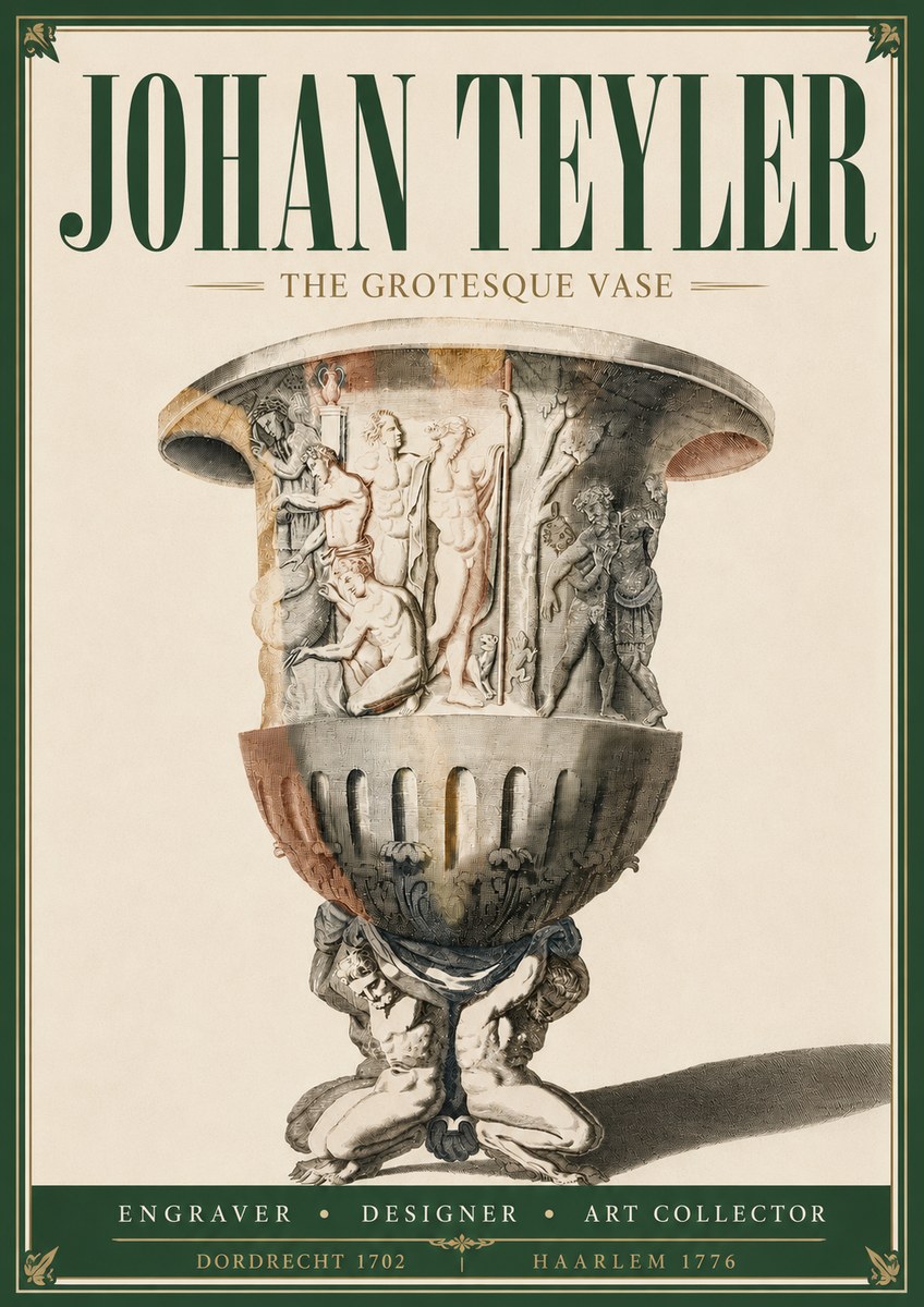 Johan Teyler The Grotesque Vase No5 - Póster