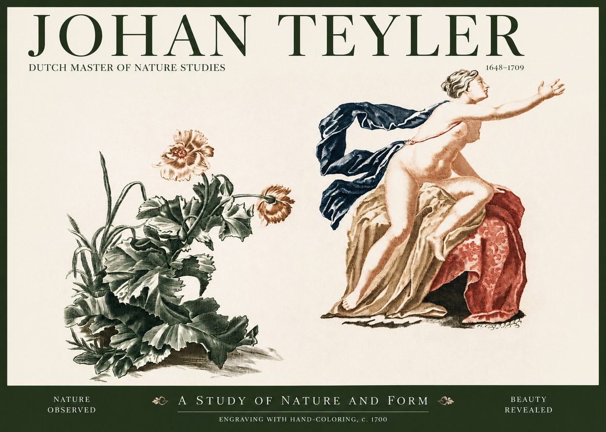 Johan Teyler A Study of Nature and Form No2 - Póster