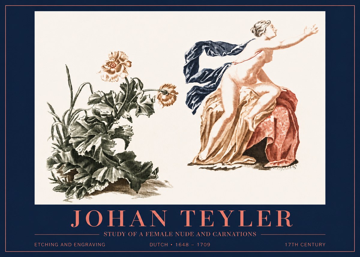 Johan Teyler A Study of Nature and Form No5 - Póster