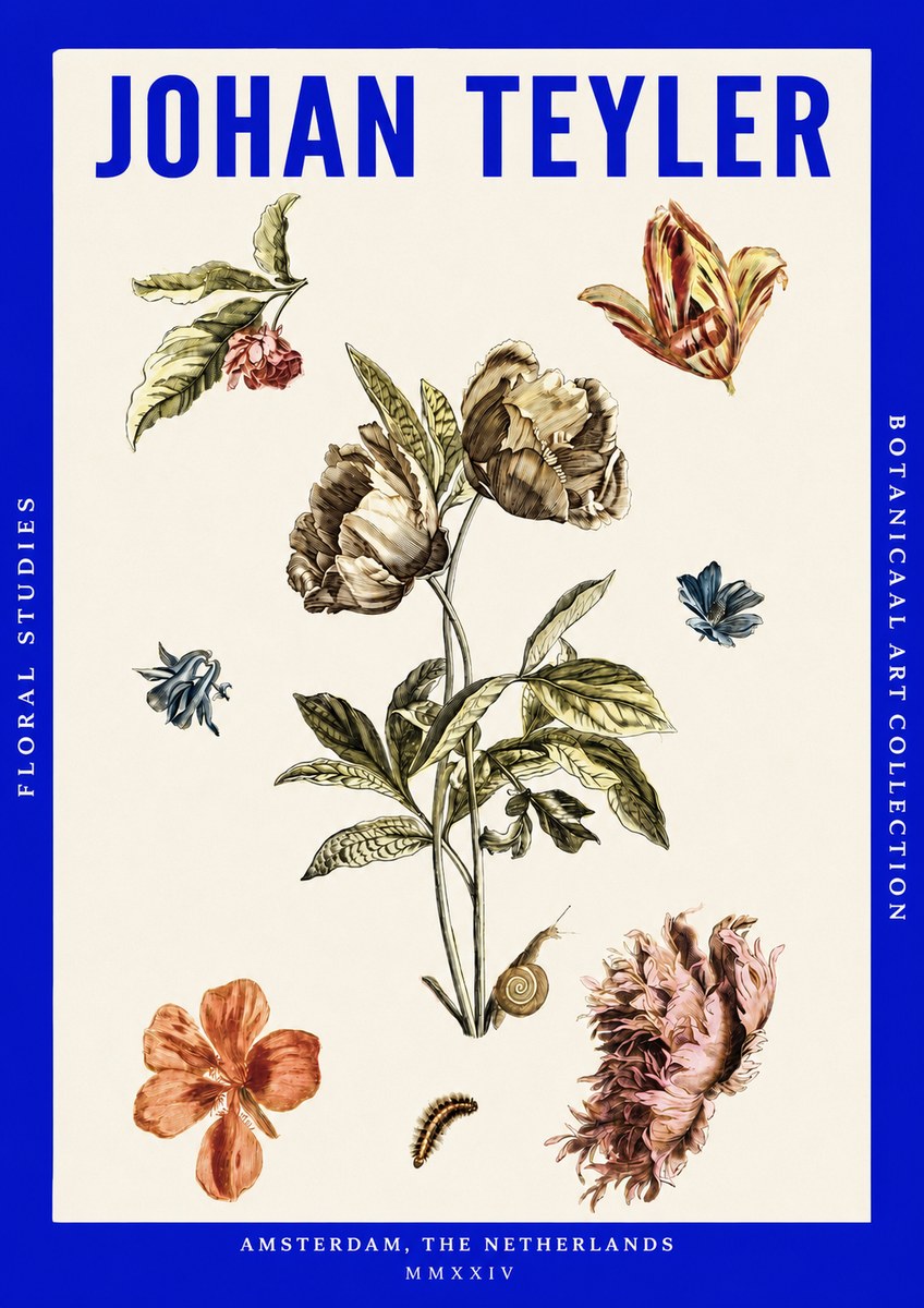 Johan Teyler Floral Studies No3 - Póster