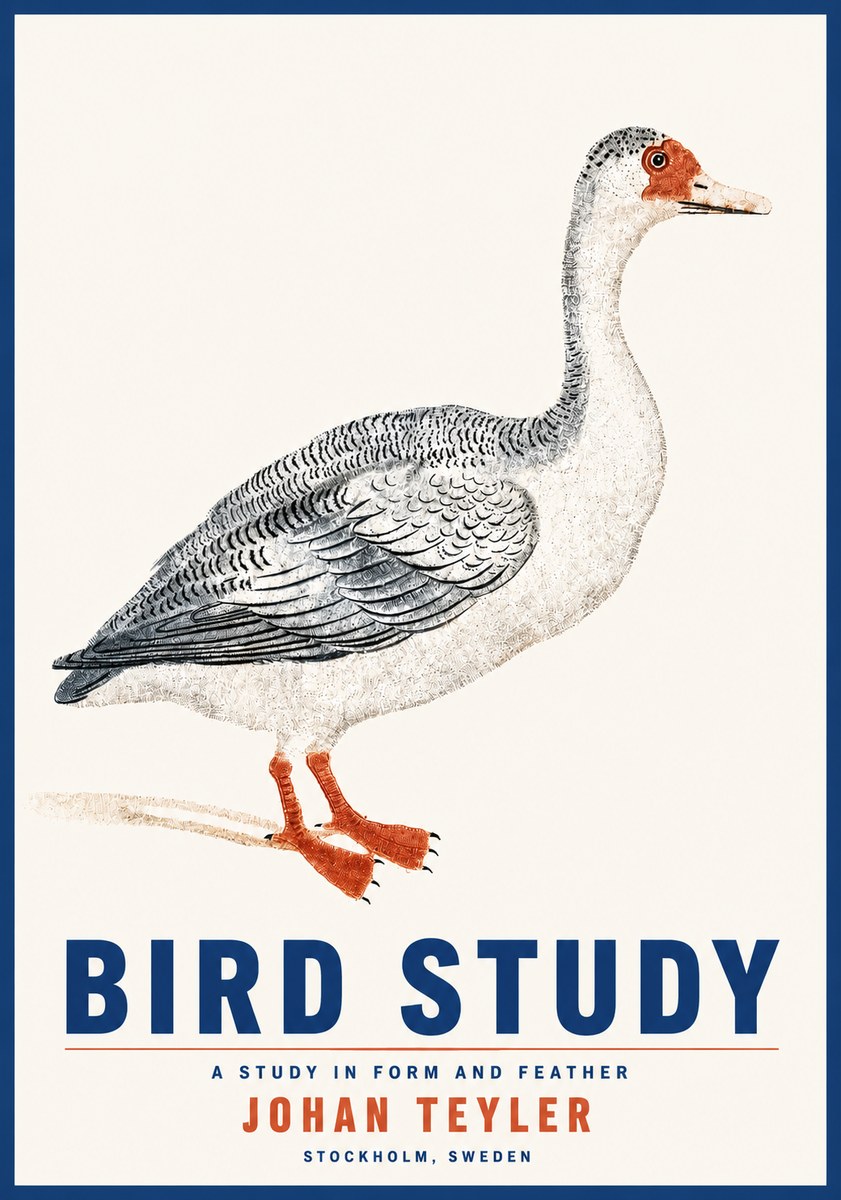 Johan Teyler Goose Study No5 - Póster