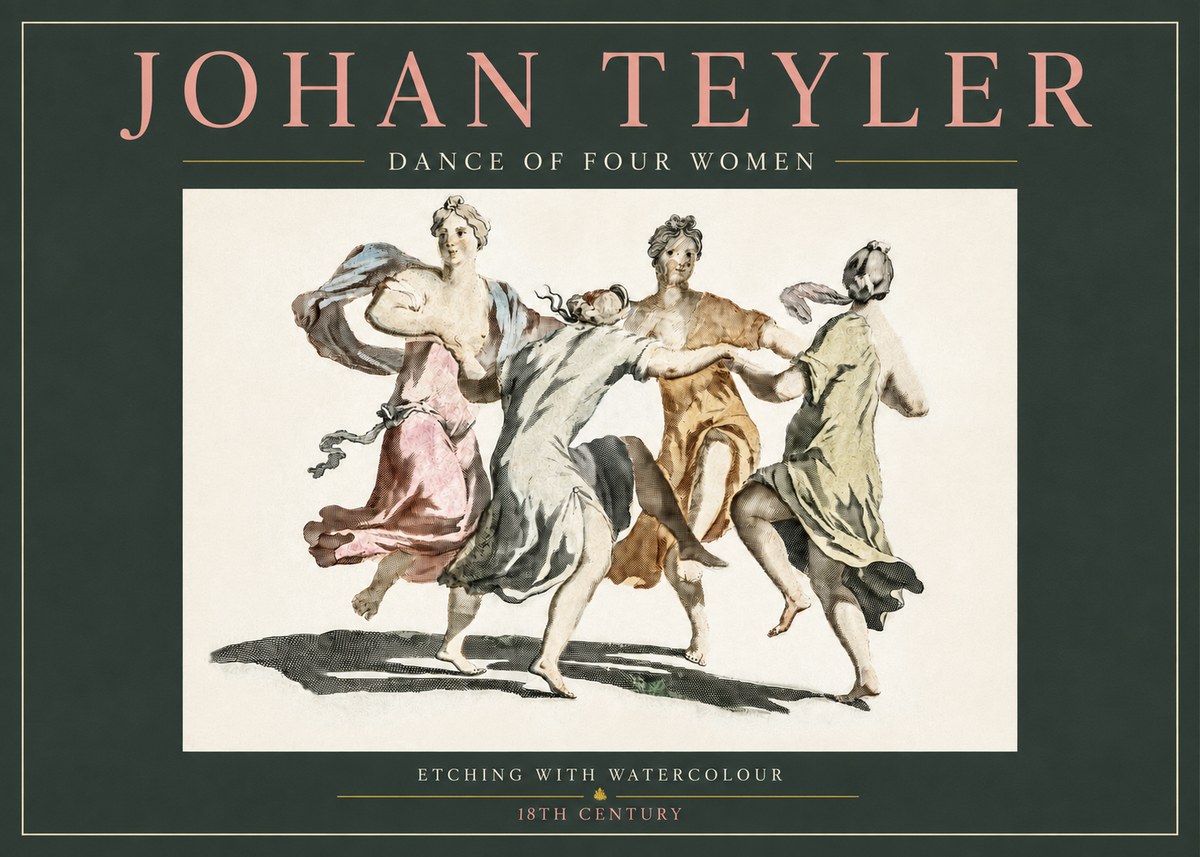Johan Teyler Dance of Four Women No3 - Póster