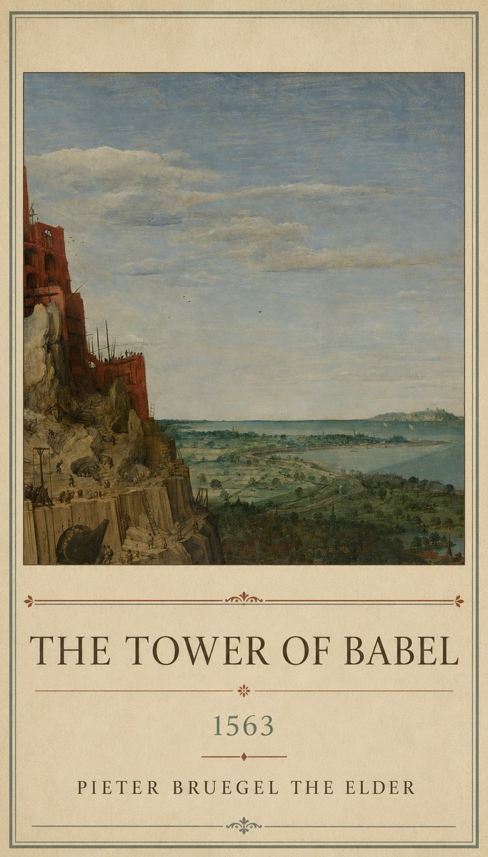 Pieter Bruegel The Tower of Babel X No1 - Póster