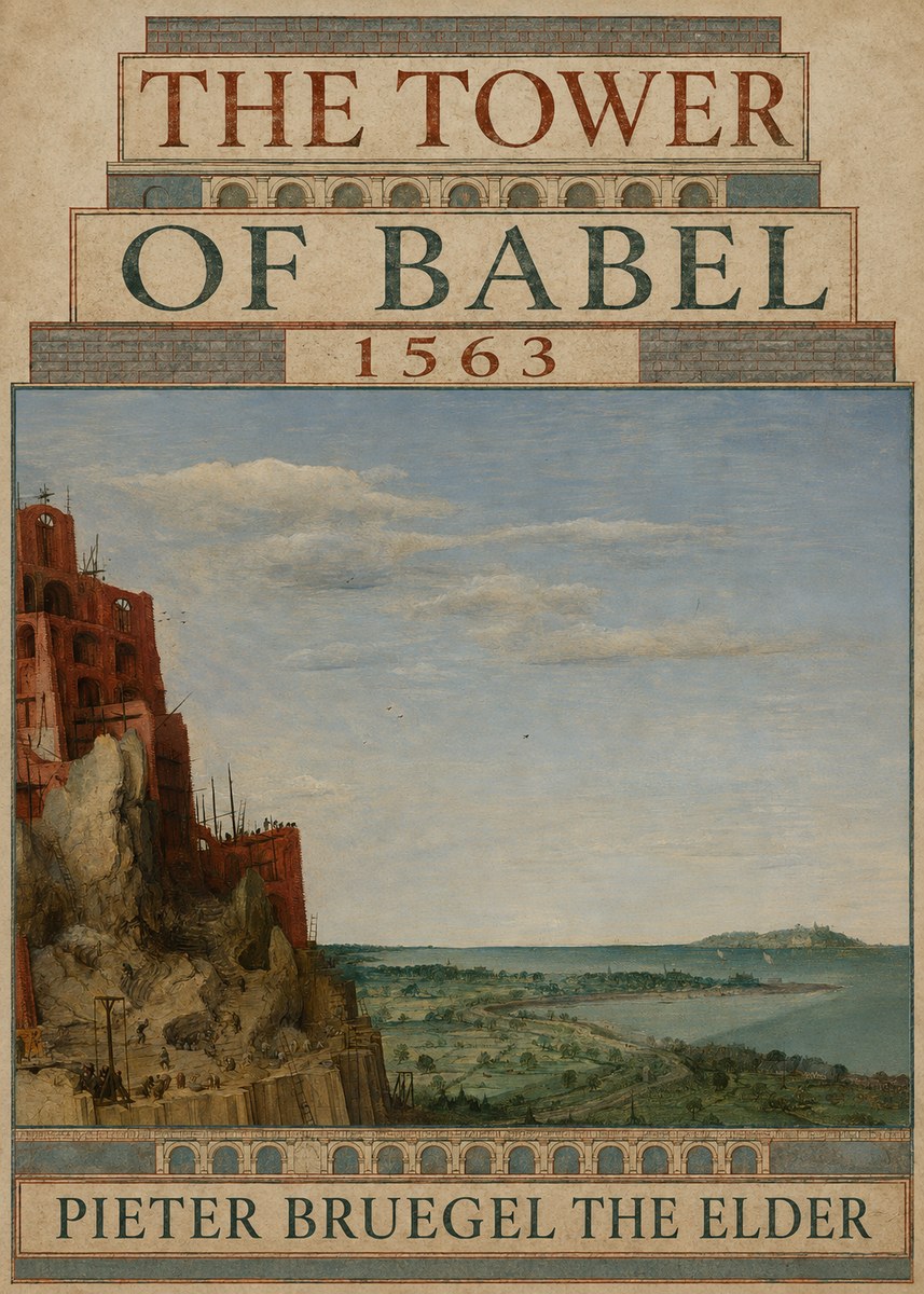 Pieter Bruegel The Tower of Babel X No6 - Póster