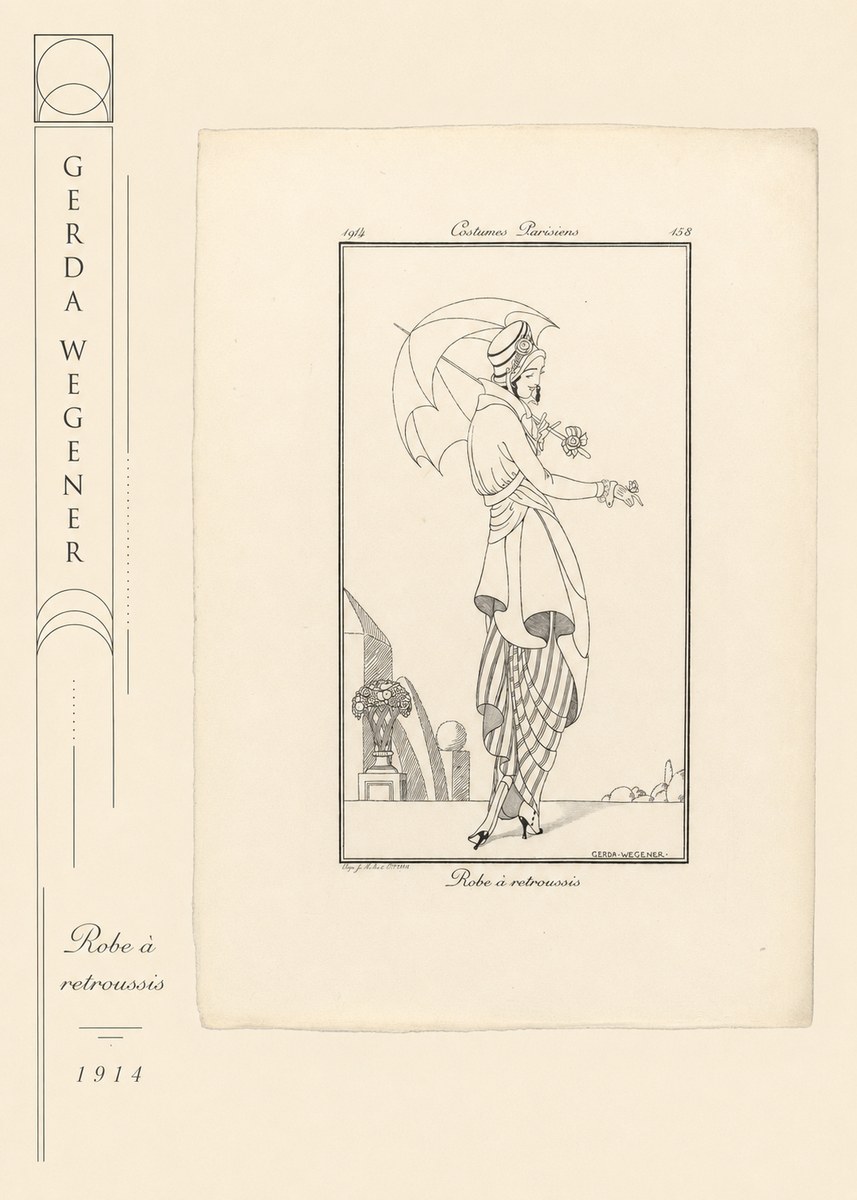 Gerda Wegener Robe À Retroussis No2 - Póster