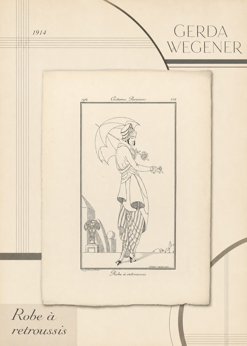 Gerda Wegener Robe À Retroussis No4 - Póster