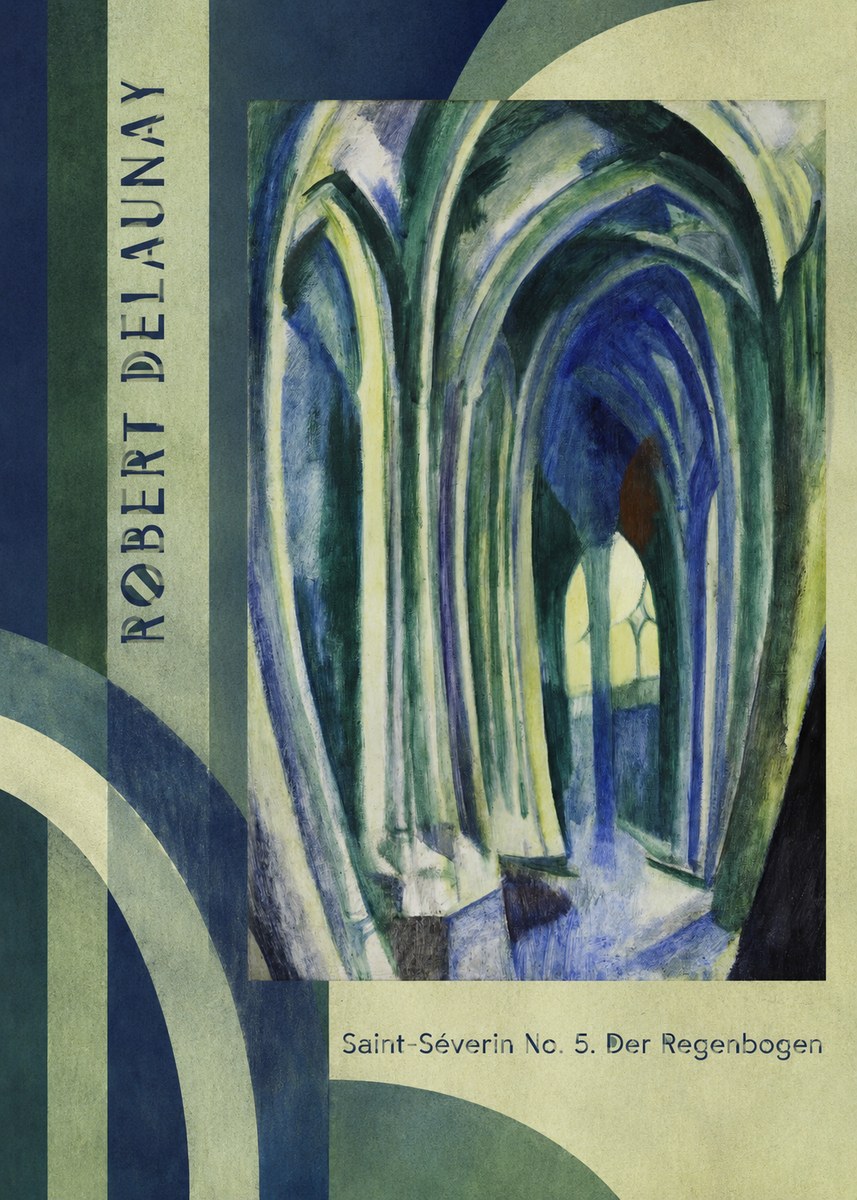 Robert Delaunay Saint-séverin No. 5. Der Regenbogen No2 - Póster