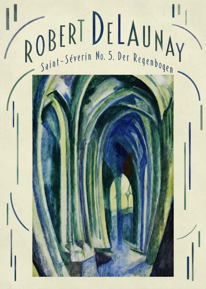 Robert Delaunay Saint-séverin No. 5. Der Regenbogen No4 - Póster