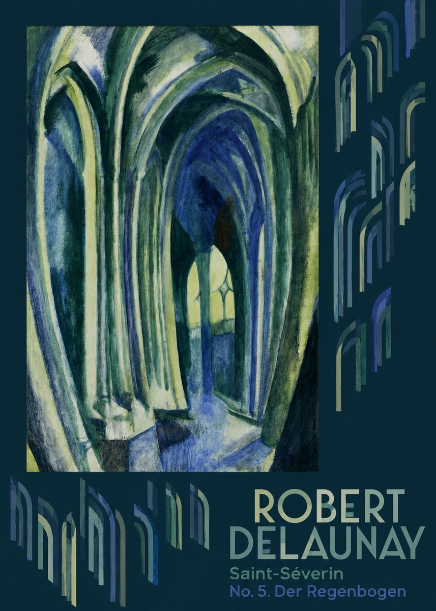 Robert Delaunay Saint-séverin No. 5. Der Regenbogen No6 - Póster
