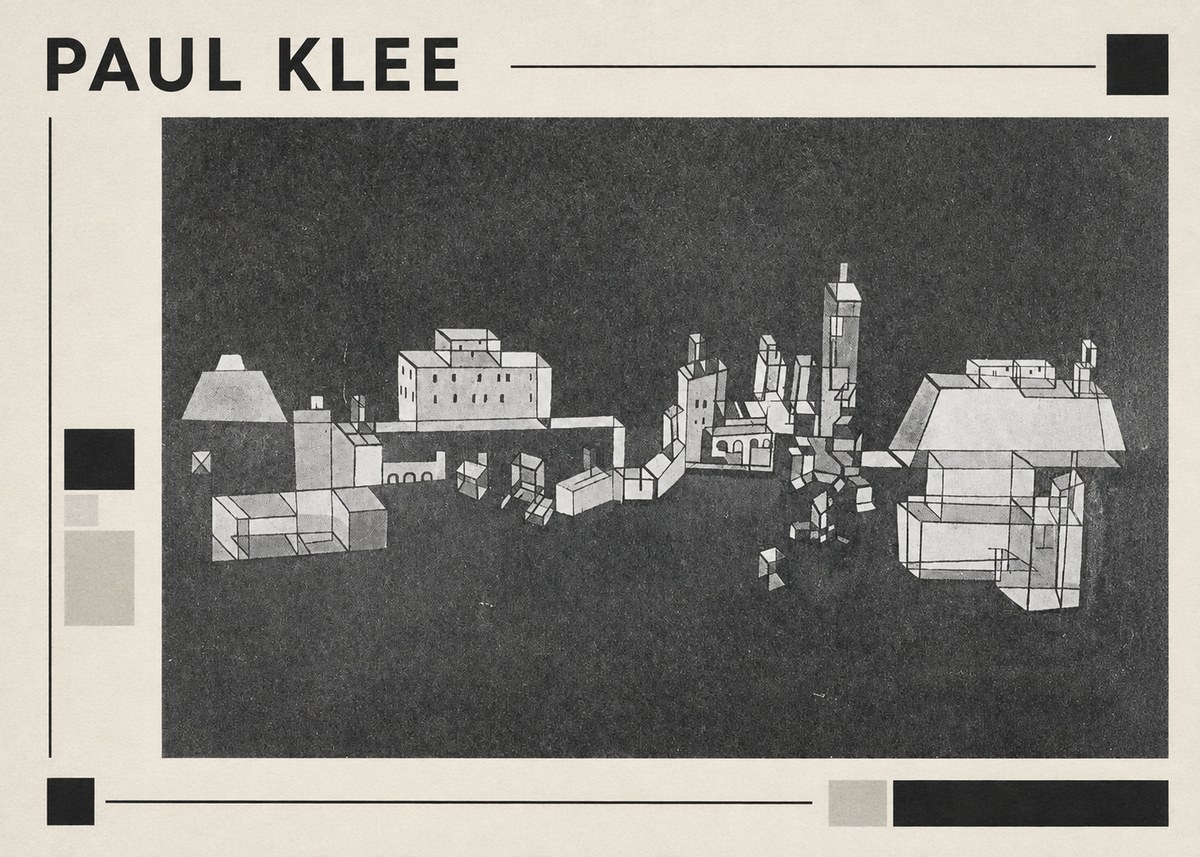 Paul Klee Architectural Forms No1 - Póster