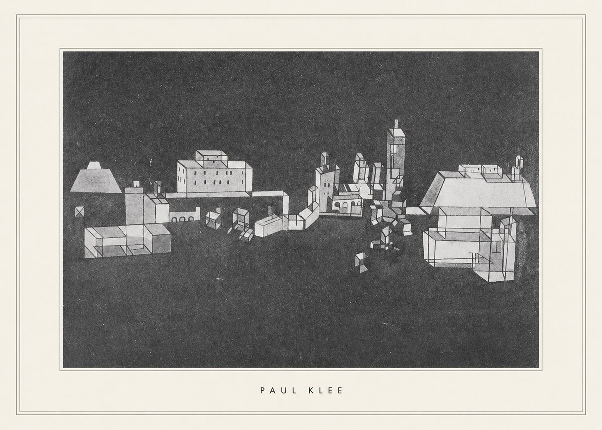 Paul Klee Architectural Forms No5 - Póster