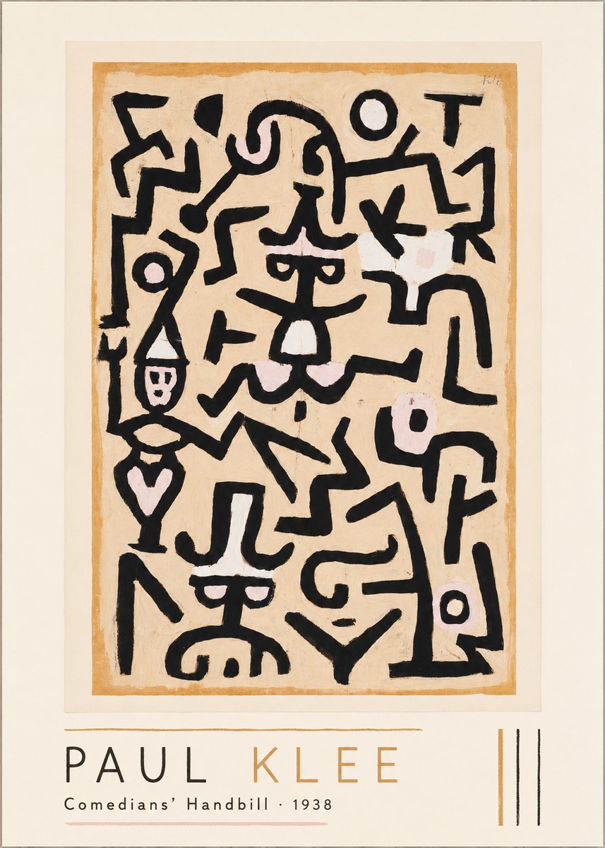 Paul Klee Comedians' Handbill No1 - Póster