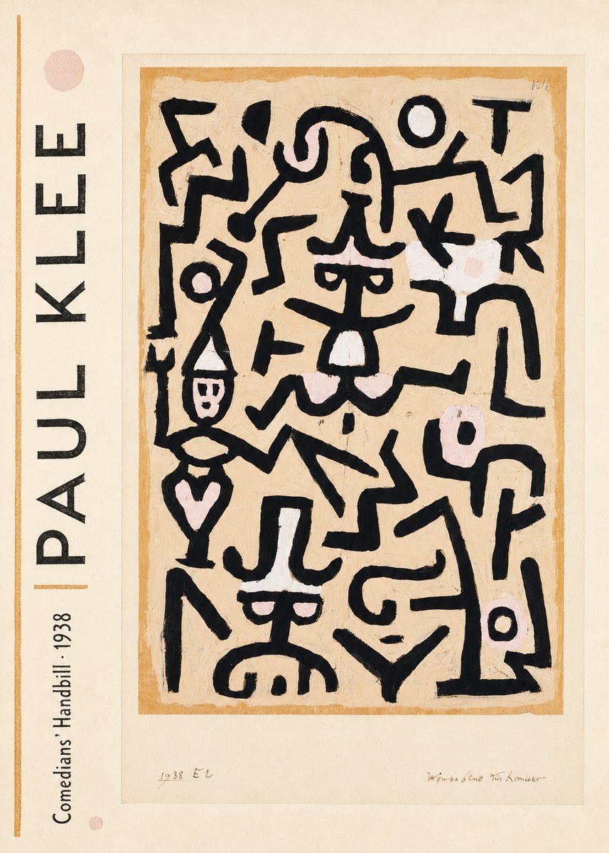 Paul Klee Comedians' Handbill No2 - Póster