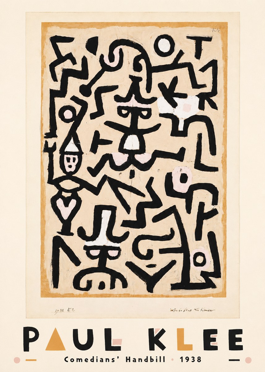 Paul Klee Comedians' Handbill No3 - Póster