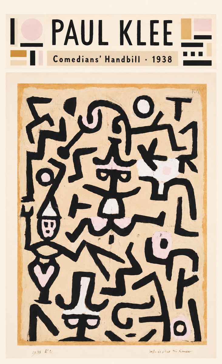 Paul Klee Comedians' Handbill No4 - Póster
