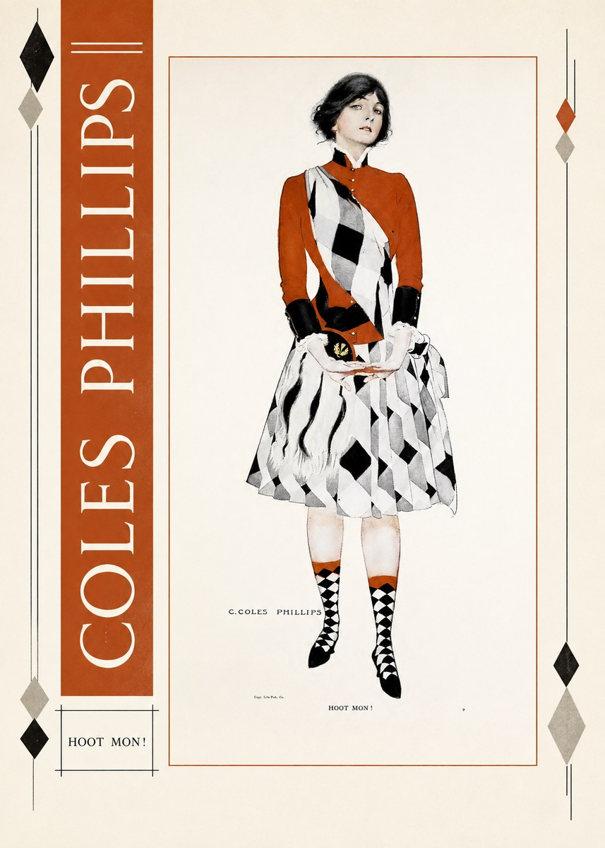 Coles Phillips Hoot Mon! No2 - Póster