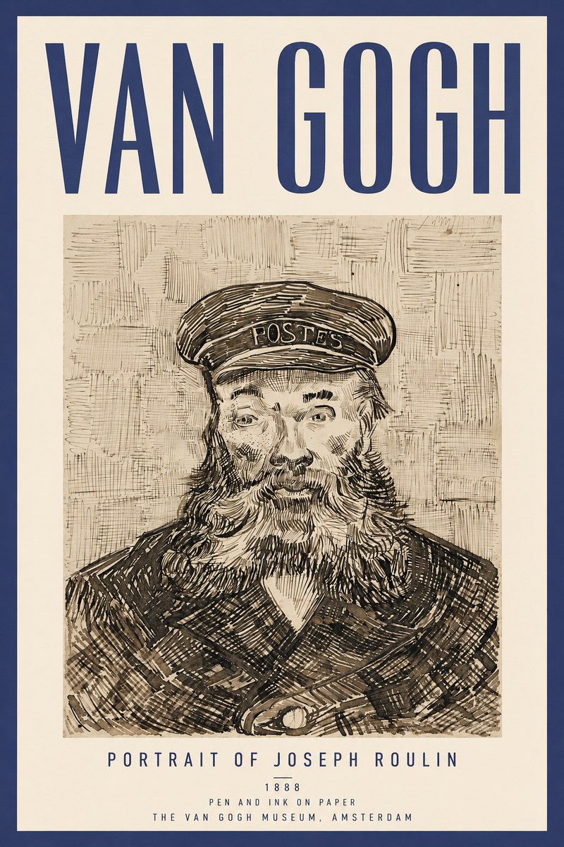 Van Gogh Portrait of Joseph Roulin I No4 - Póster
