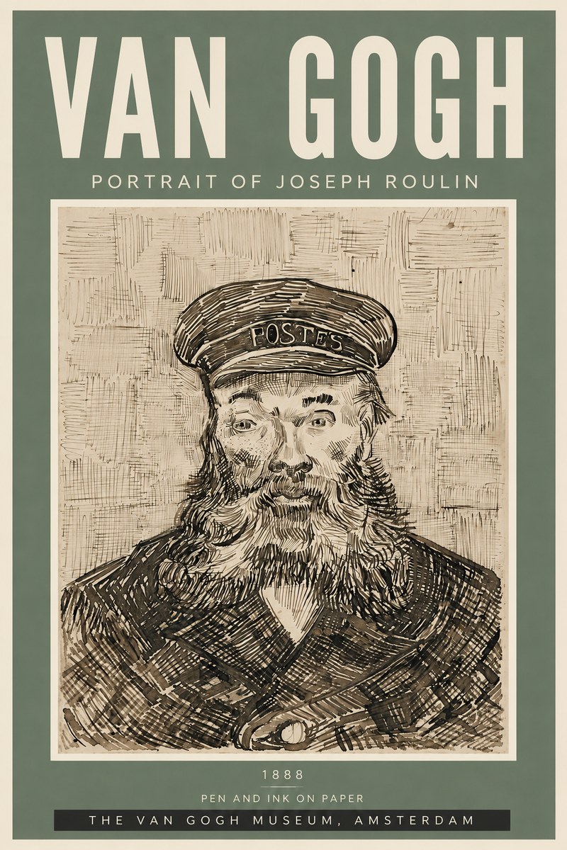 Van Gogh Portrait of Joseph Roulin I No6 - Póster