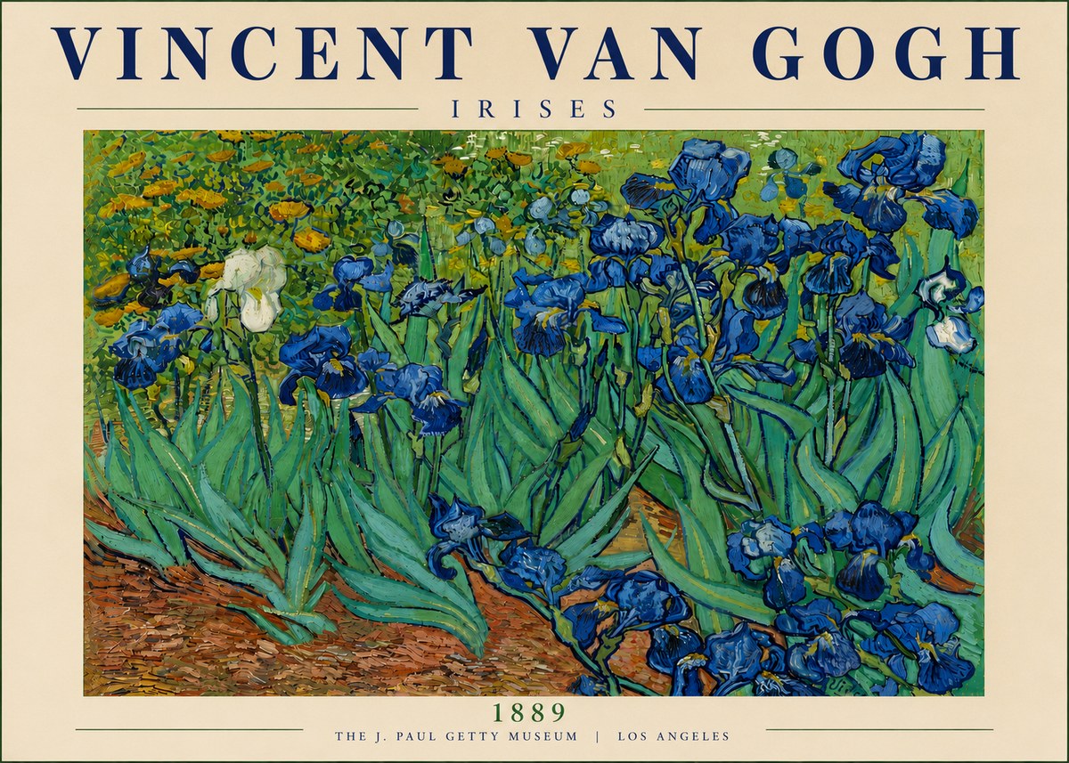 Van Gogh Irises I No5 - Póster
