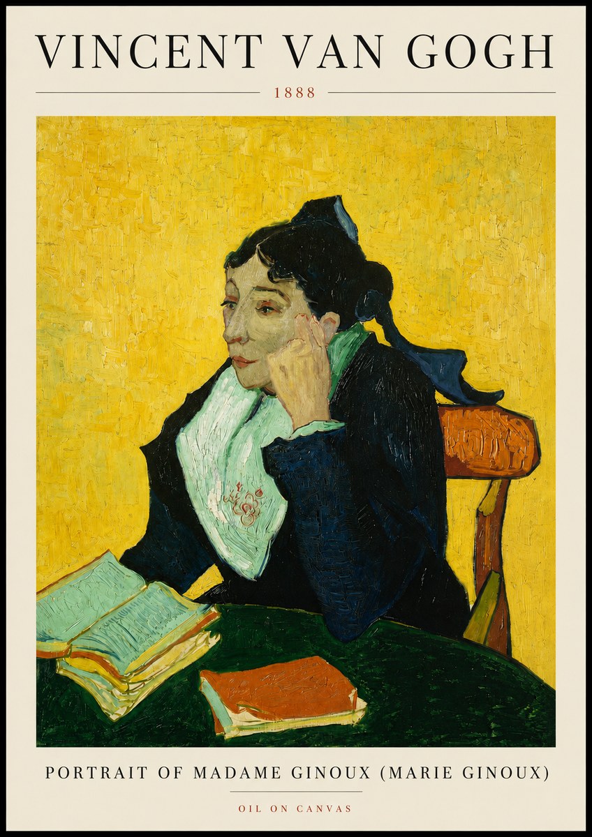 Van Gogh Portrait of Madame Ginoux (Marie Ginoux) No3 - Póster
